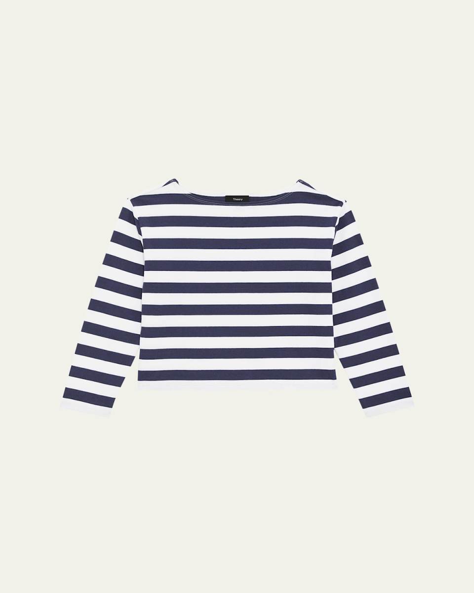 Stripe Boat-Neck Tee